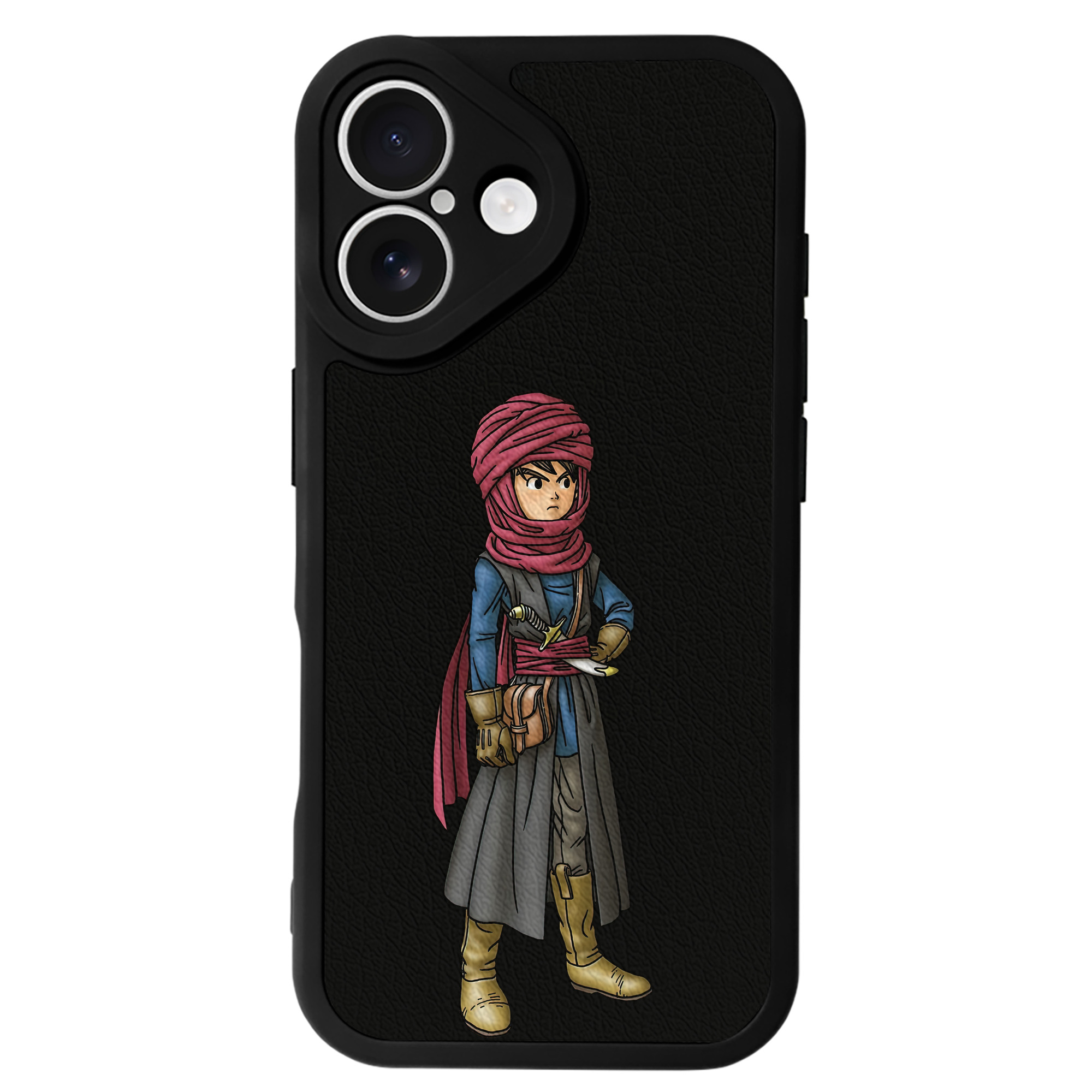 （画像用） ドラゴンクエスト Doragon Kuesuto Dragon Quest 【iPhone 16シリーズ対応】シリコンスマホケース（レザー調） 材質：シリコン